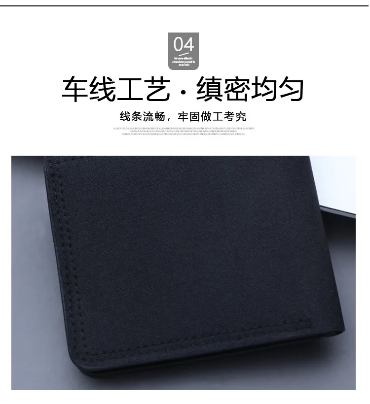 Canvas Men Wallet Black/blue/gray Card Holder Wallet Male Money Bag ID/photo/bank Holder Short Purse Credit Card Case Bag