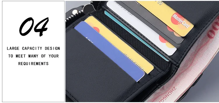 Vintage Men Leather Luxury Wallet Short Slim Male Purses Money Clip Credit Card Dollar Wallet Mens Card Purse