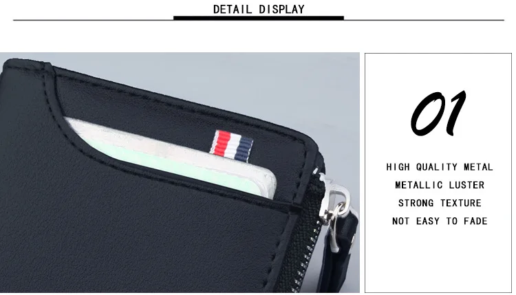 Vintage Men Leather Luxury Wallet Short Slim Male Purses Money Clip Credit Card Dollar Wallet Mens Card Purse