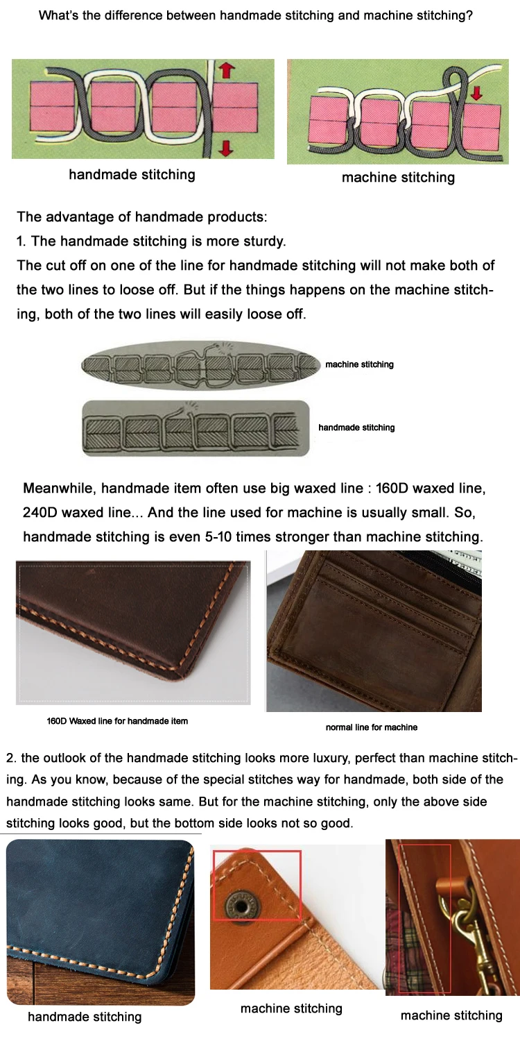 Handmade Vintage Crazy horse Genuine Leather Wallet men Leather long wallet clutch bag male purse money clips money bag