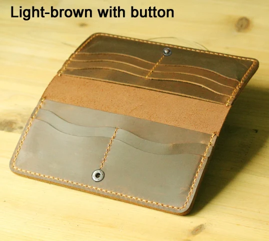 Brown with button