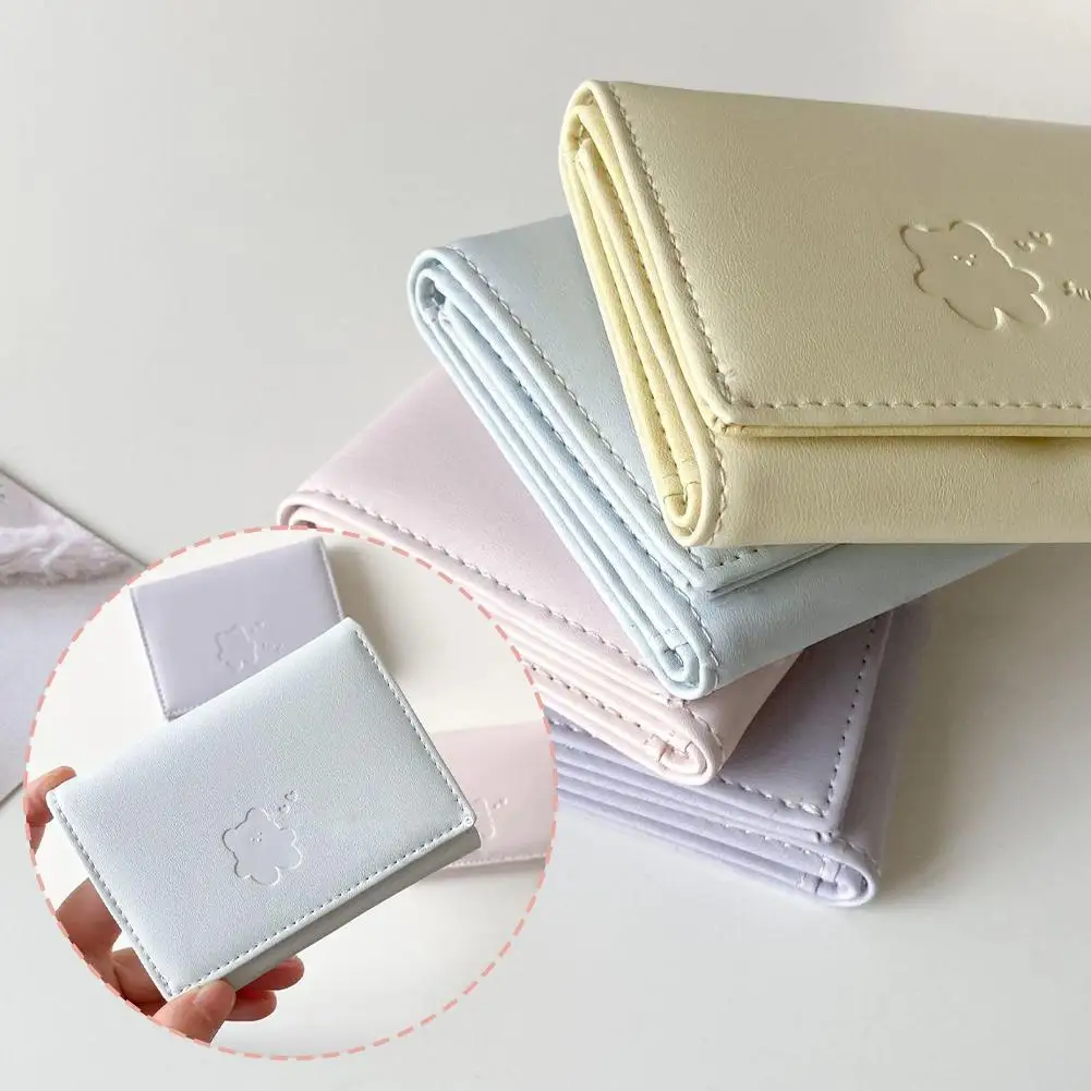 Women Short Bear Small Wallets Student Triple Fold Card Holder Girl ID Bag Card Holder Coin Purse Ladies Wallets Cartoon Bag Women Short Bear Small Wallets Student Triple Fold Card Holder Girl ID Bag Card Holder Coin Purse Ladies Wallets Cartoon Bag