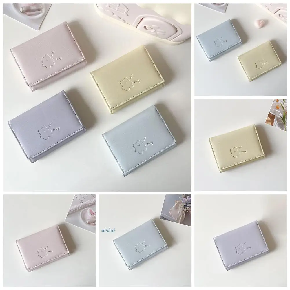 Women Short Bear Small Wallets Student Triple Fold Card Holder Girl ID Bag Card Holder Coin Purse Ladies Wallets Cartoon Bag Women Short Bear Small Wallets Student Triple Fold Card Holder Girl ID Bag Card Holder Coin Purse Ladies Wallets Cartoon Bag
