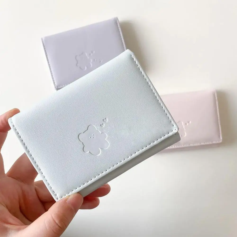 Women Short Bear Small Wallets Student Triple Fold Card Holder Girl ID Bag Card Holder Coin Purse Ladies Wallets Cartoon Bag Women Short Bear Small Wallets Student Triple Fold Card Holder Girl ID Bag Card Holder Coin Purse Ladies Wallets Cartoon Bag