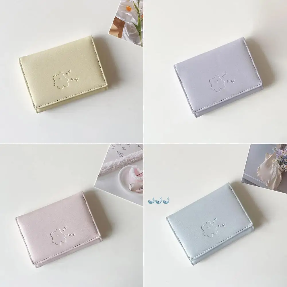 Women Short Bear Small Wallets Student Triple Fold Card Holder Girl ID Bag Card Holder Coin Purse Ladies Wallets Cartoon Bag Women Short Bear Small Wallets Student Triple Fold Card Holder Girl ID Bag Card Holder Coin Purse Ladies Wallets Cartoon Bag