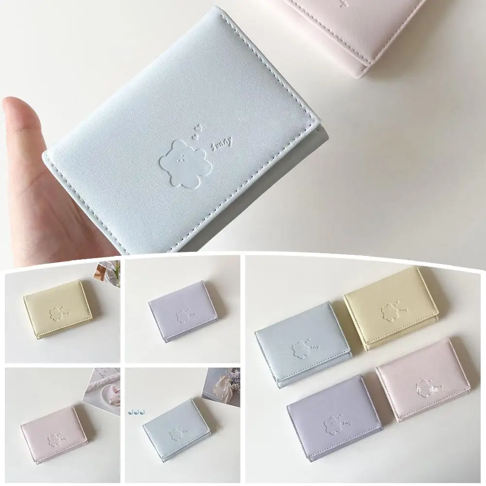 Women Short Bear Small Wallets Student Triple Fold Card Holder Girl ID Bag Card Holder Coin Purse Ladies Wallets Cartoon Bag Women Short Bear Small Wallets Student Triple Fold Card Holder Girl ID Bag Card Holder Coin Purse Ladies Wallets Cartoon Bag