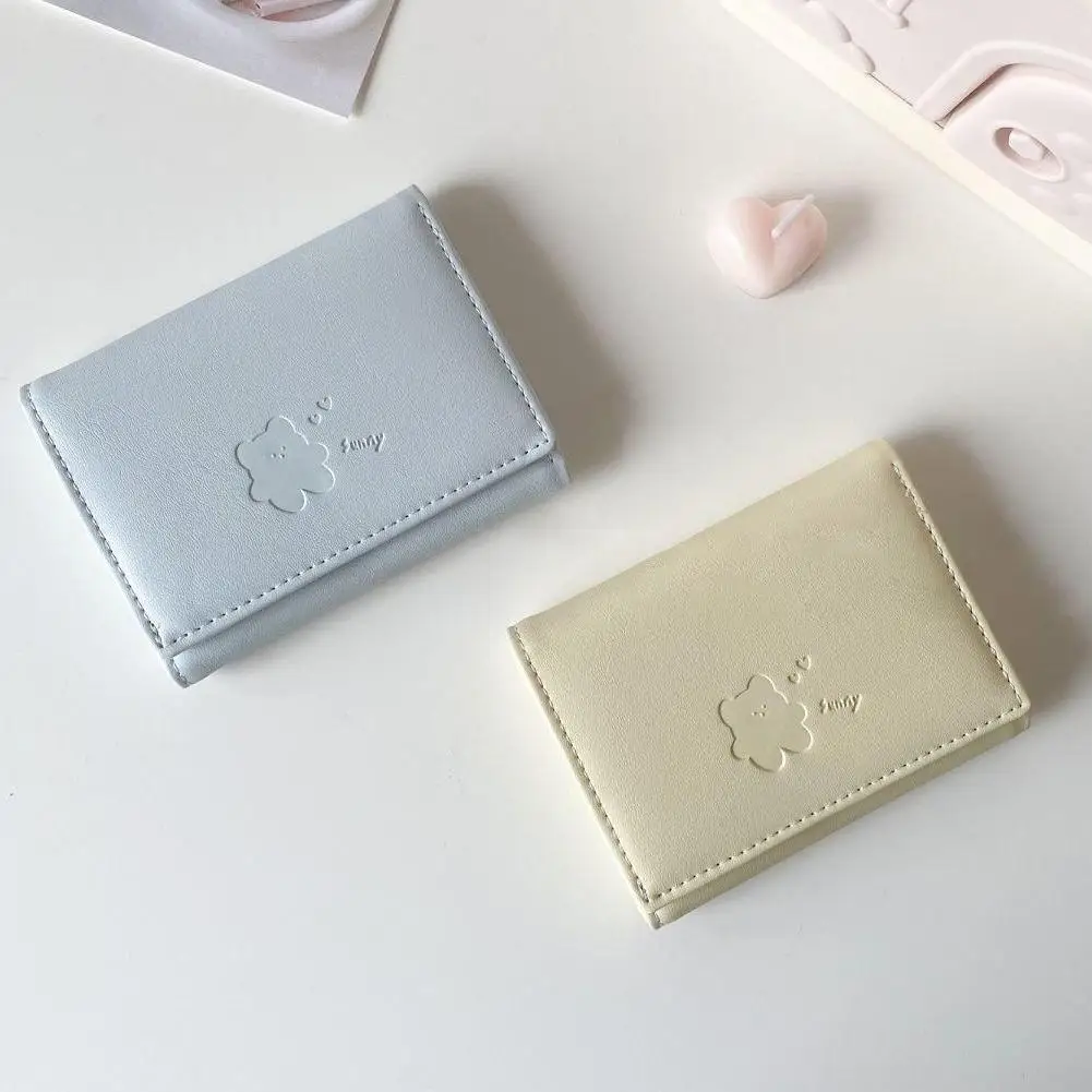 Women Short Bear Small Wallets Student Triple Fold Card Holder Girl ID Bag Card Holder Coin Purse Ladies Wallets Cartoon Bag Women Short Bear Small Wallets Student Triple Fold Card Holder Girl ID Bag Card Holder Coin Purse Ladies Wallets Cartoon Bag