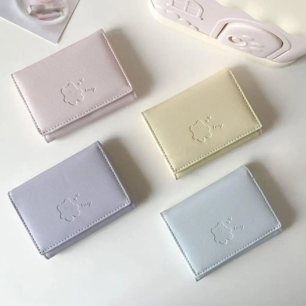 Women Short Bear Small Wallets Student Triple Fold Card Holder Girl ID Bag Card Holder Coin Purse Ladies Wallets Cartoon Bag Women Short Bear Small Wallets Student Triple Fold Card Holder Girl ID Bag Card Holder Coin Purse Ladies Wallets Cartoon Bag