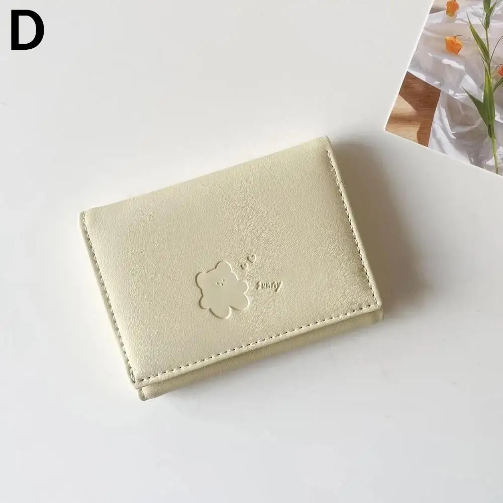 Women Short Bear Small Wallets Student Triple Fold Card Holder Girl ID Bag Card Holder Coin Purse Ladies Wallets Cartoon Bag Women Short Bear Small Wallets Student Triple Fold Card Holder Girl ID Bag Card Holder Coin Purse Ladies Wallets Cartoon Bag