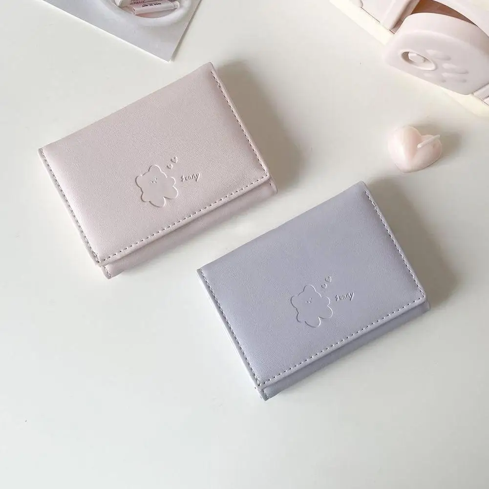 Women Short Bear Small Wallets Student Triple Fold Card Holder Girl ID Bag Card Holder Coin Purse Ladies Wallets Cartoon Bag Women Short Bear Small Wallets Student Triple Fold Card Holder Girl ID Bag Card Holder Coin Purse Ladies Wallets Cartoon Bag