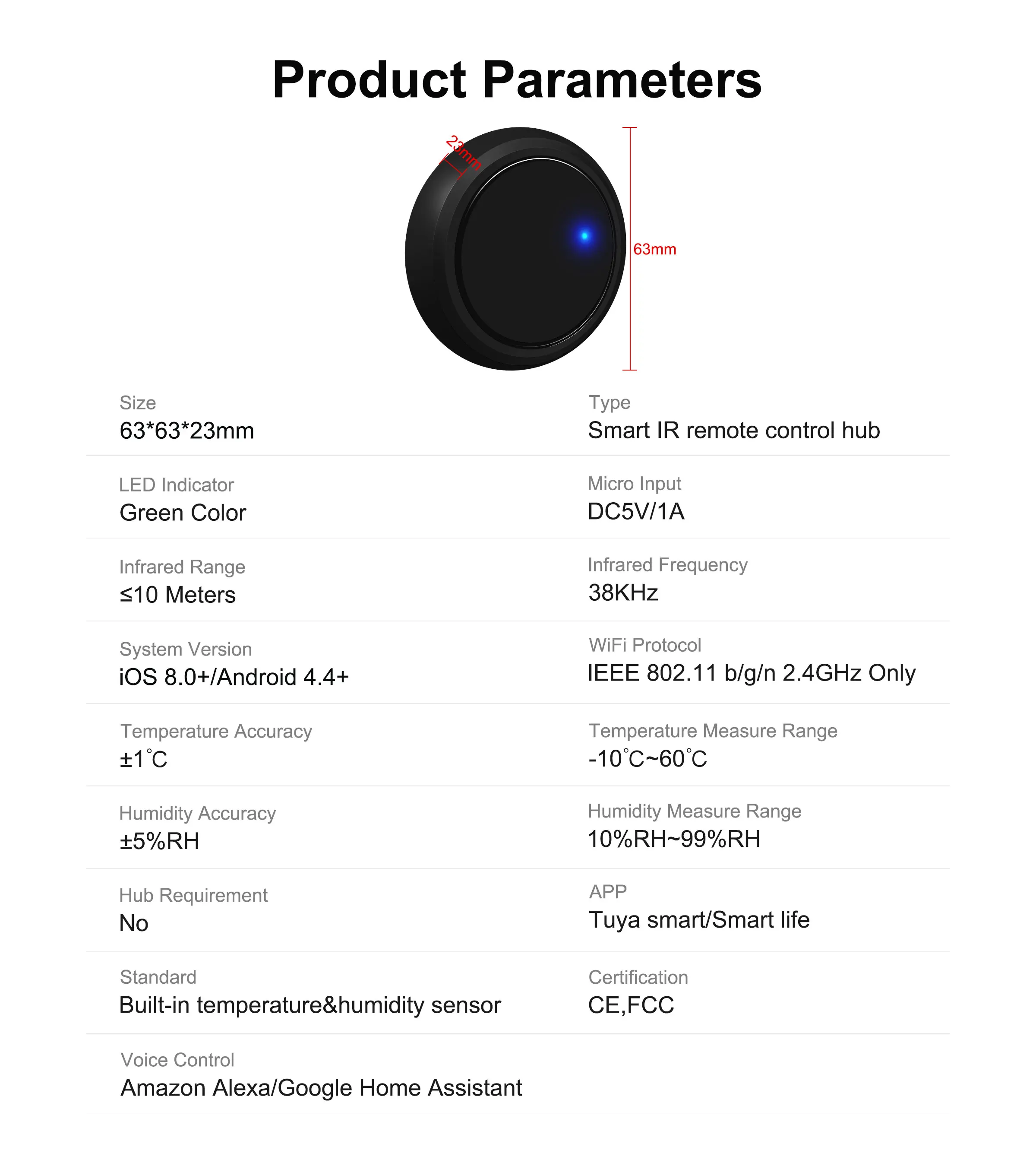 GIRIER Tuya WiFi Smart IR Remote Control Hub, Universal Infrared Remote Blaster for TV AC DVD STB, Works with Alexa Google Home GIRIER Tuya WiFi Smart IR Remote Control Hub, Universal Infrared Remote Blaster for TV AC DVD STB, Works with Alexa Google Home
