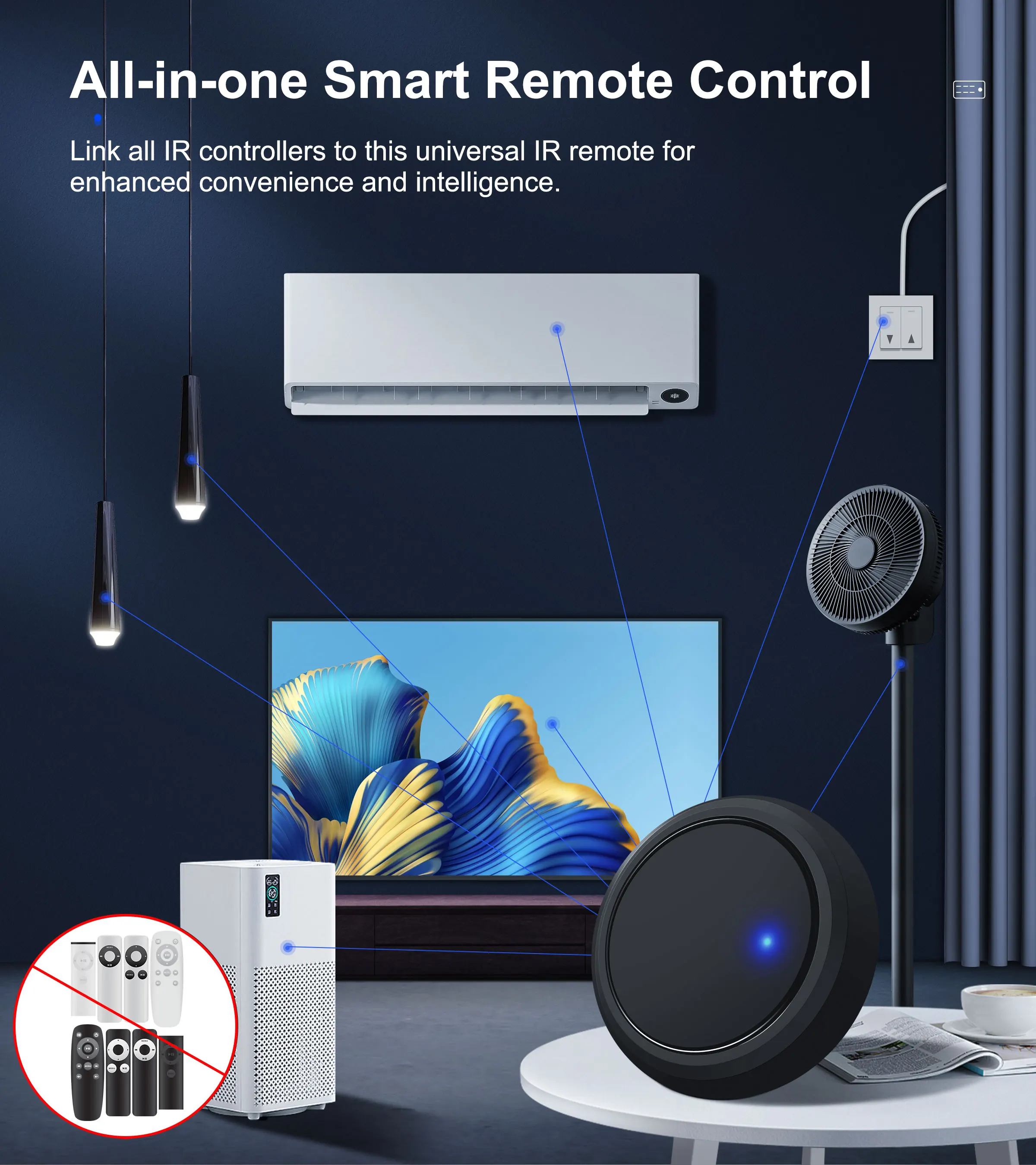 GIRIER Tuya WiFi Smart IR Remote Control Hub, Universal Infrared Remote Blaster for TV AC DVD STB, Works with Alexa Google Home GIRIER Tuya WiFi Smart IR Remote Control Hub, Universal Infrared Remote Blaster for TV AC DVD STB, Works with Alexa Google Home