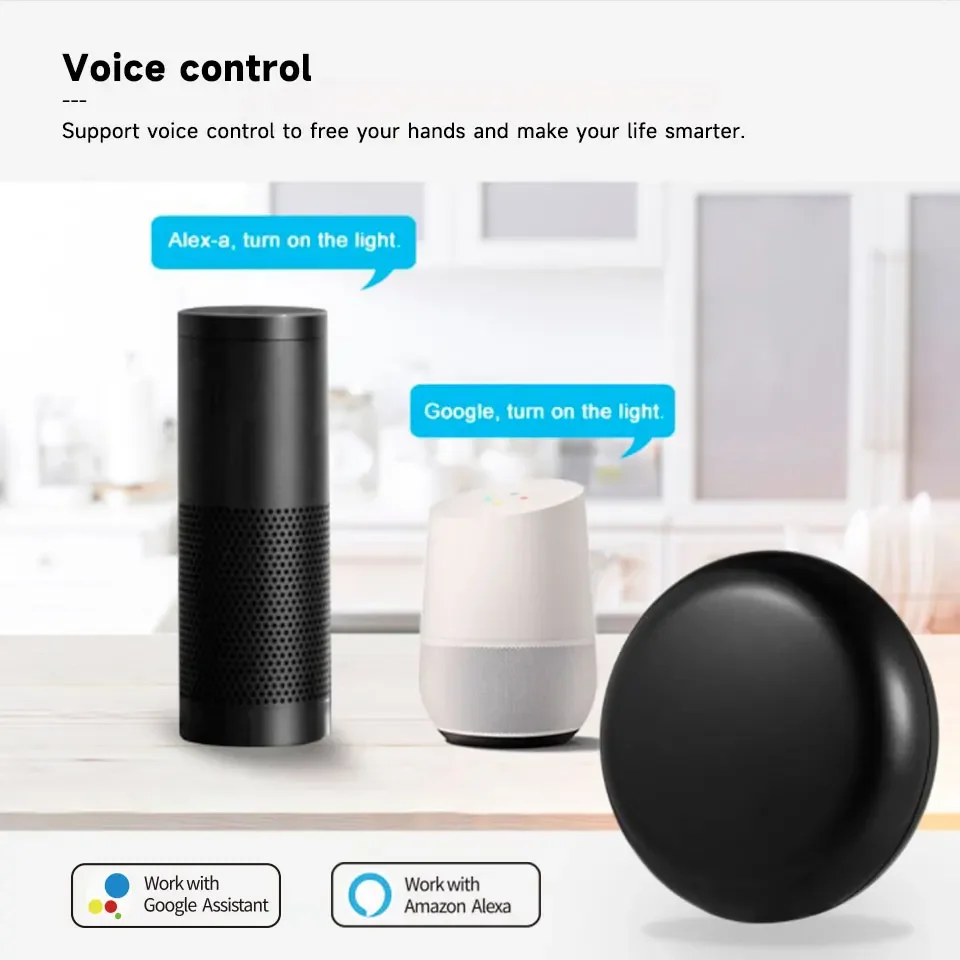 Tuya WiFi IR Remote Control Smart Home Remote Universal Infrared Controller For Air Conditioner Work With Alexa Google Home