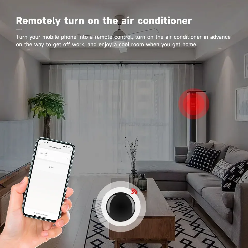 Tuya WiFi IR Remote Control Smart Home Remote Universal Infrared Controller For Air Conditioner Work With Alexa Google Home