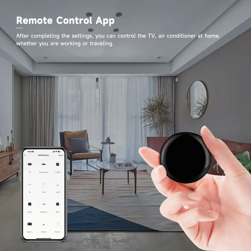Tuya WiFi IR Remote Control Smart Home Remote Universal Infrared Controller For Air Conditioner Work With Alexa Google Home
