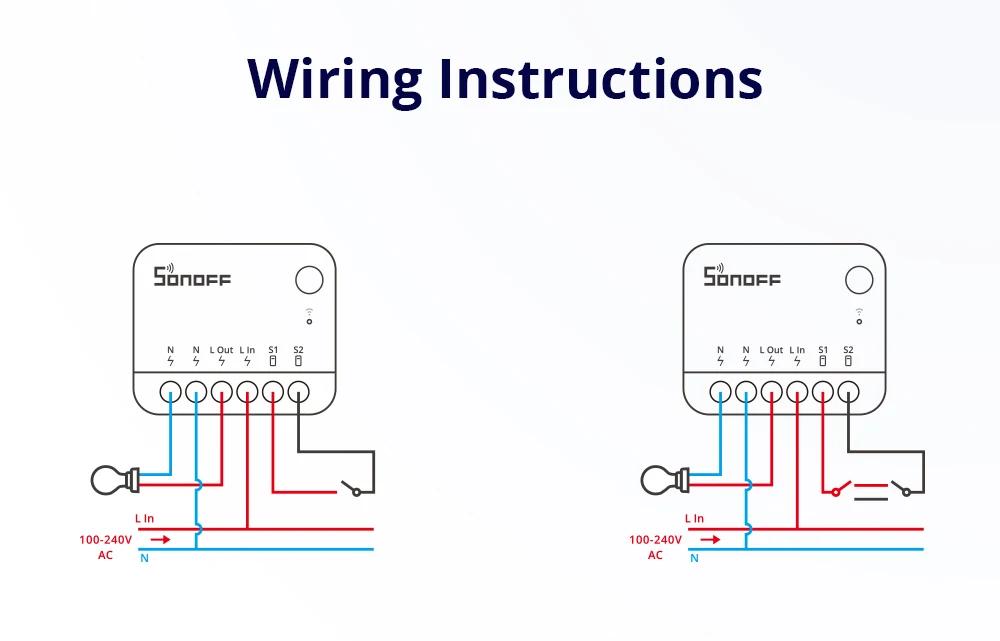 SONOFF MINIR4 Wifi MINI Smart Home Switch Supports External Switch Detach Relay Mode Wi-Fi Remote Control via eWeLink APP Alexa SONOFF MINIR4 Wifi MINI Smart Home Switch Supports External Switch Detach Relay Mode Wi-Fi Remote Control via eWeLink APP Alexa