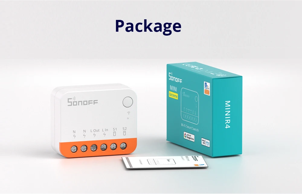 SONOFF MINIR4 Wifi MINI Smart Home Switch Supports External Switch Detach Relay Mode Wi-Fi Remote Control via eWeLink APP Alexa SONOFF MINIR4 Wifi MINI Smart Home Switch Supports External Switch Detach Relay Mode Wi-Fi Remote Control via eWeLink APP Alexa