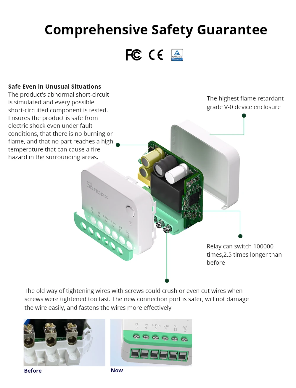 Sonoff Mini R4 Matter WiFi Smart Home Light Switch Sonoff Mini R4 Extreme Matter Relay Work with Alexa Google Home Homekit