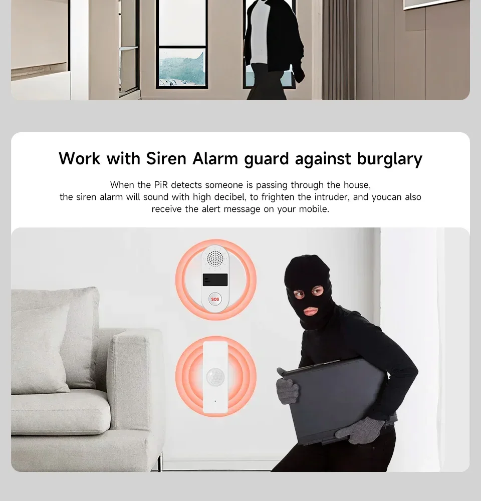 Tuya WiFi Zigbee PIR Motion Sensor Smart Home Human Body Infrared Detector Security Smart Life Works With Alexa Google Home