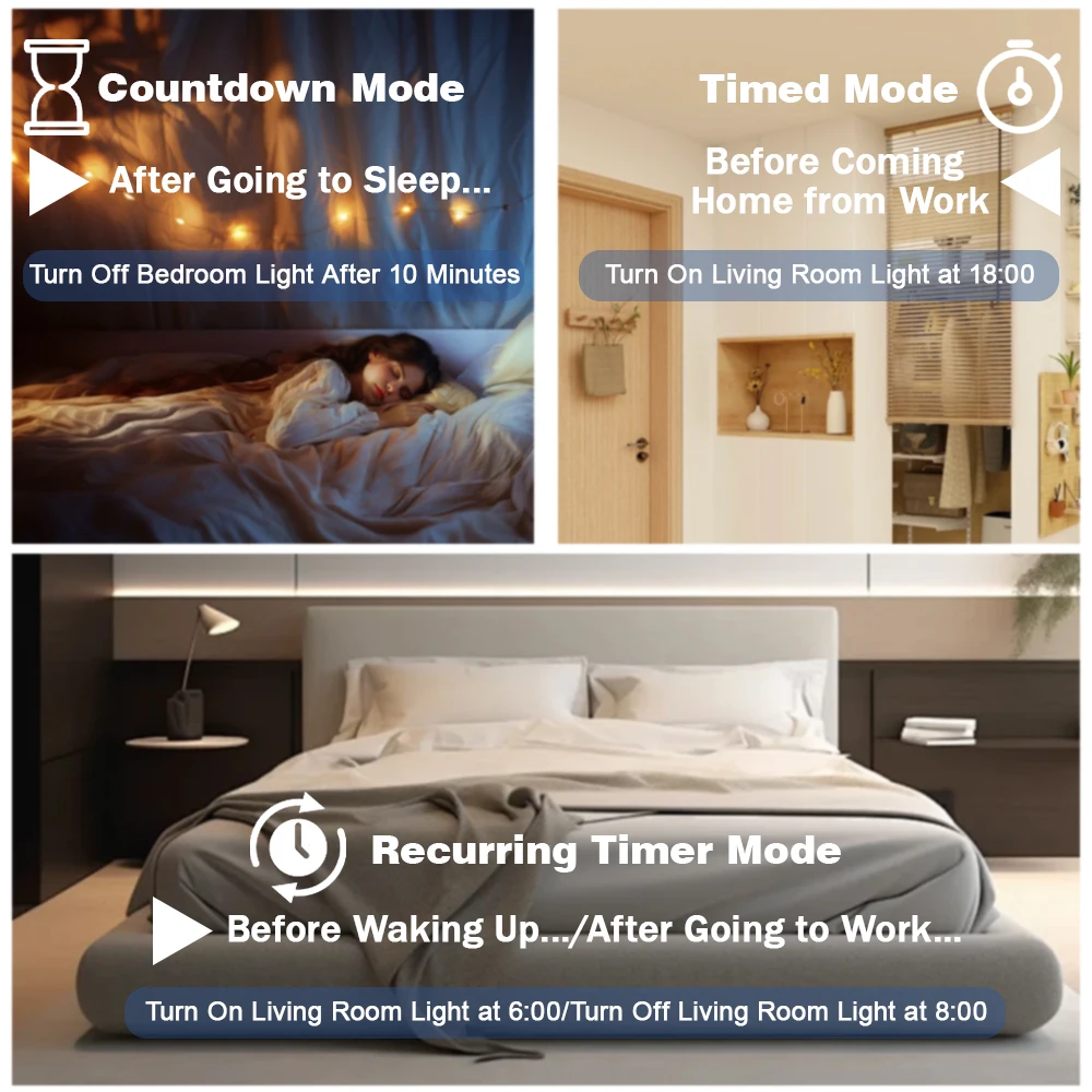 Tuya WiFi Smart Circuit Breaker MCB 1P+N 63A Timer Power Energy kWh Voltage Current Meter Protector Voice Remote Control Switch