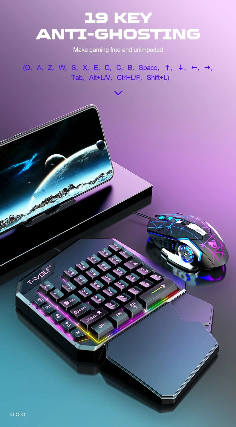 Kit Mobilador Gamer Kit Gaming Keyboard Mouse Mobile Games Converter 5 In 1 Combo One Hand Keyboard Converter Mobile Games TF900 Kit Mobilador Gamer Kit Gaming Keyboard Mouse Mobile Games Converter 5 In 1 Combo One Hand Keyboard Converter Mobile Games TF900