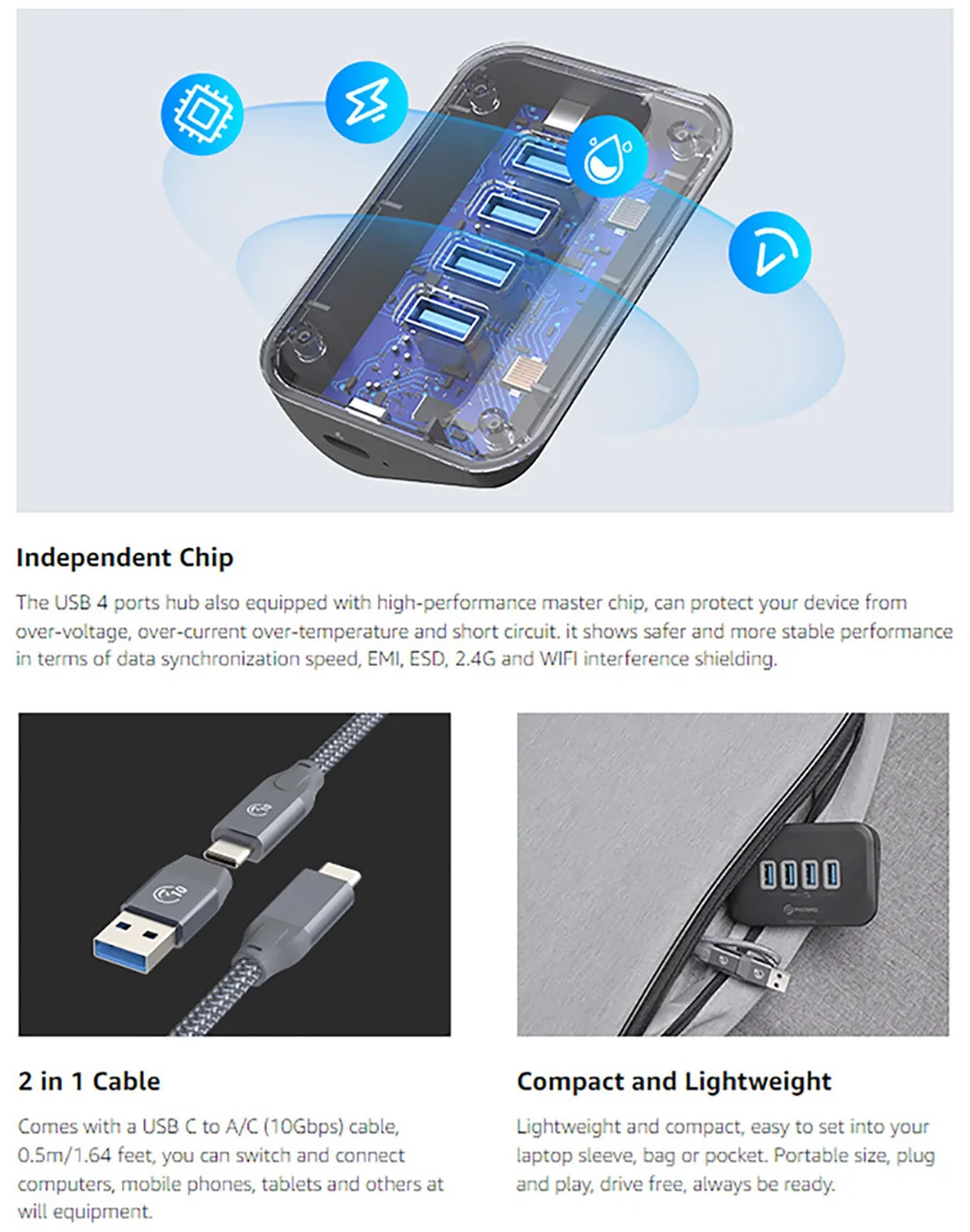 PHIXERO USB Splitter USB 3.2 Hub 5Gbps Type C Adapter Multi Ports USB 3.0 Docking Station Hub for Surface Macbook Laptop PC Hub PHIXERO USB Splitter USB 3.2 Hub 5Gbps Type C Adapter Multi Ports USB 3.0 Docking Station Hub for Surface Macbook Laptop PC Hub
