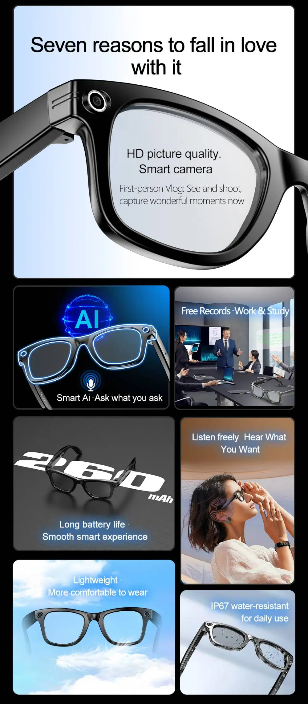 2025 New For Xiaomi Smart Glasses Photography Video AI Intelligent Interactive Translation Smart Sunglasses IOS Andirod Glasses 2025 New For Xiaomi Smart Glasses Photography Video AI Intelligent Interactive Translation Smart Sunglasses IOS Andirod Glasses