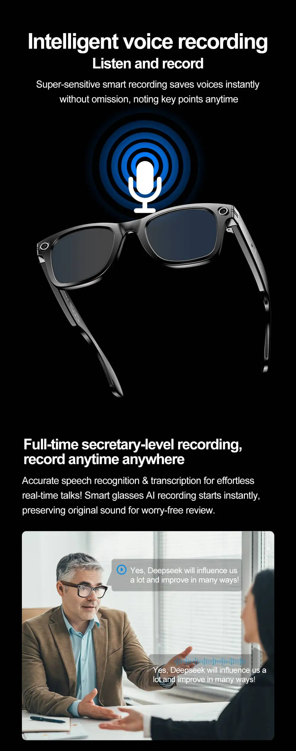 2025 New For Xiaomi Smart Glasses Photography Video AI Intelligent Interactive Translation Smart Sunglasses IOS Andirod Glasses 2025 New For Xiaomi Smart Glasses Photography Video AI Intelligent Interactive Translation Smart Sunglasses IOS Andirod Glasses