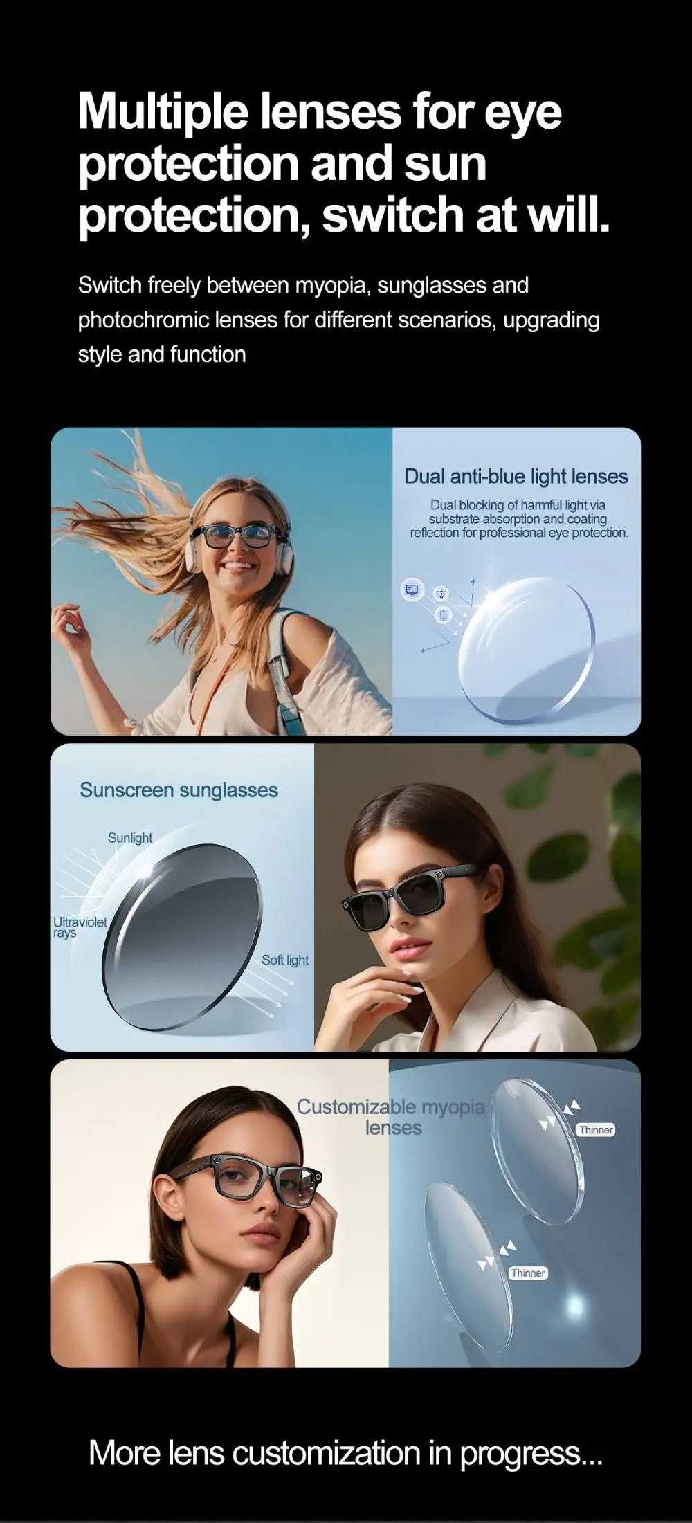 2025 New For Xiaomi Smart Glasses Photography Video AI Intelligent Interactive Translation Smart Sunglasses IOS Andirod Glasses 2025 New For Xiaomi Smart Glasses Photography Video AI Intelligent Interactive Translation Smart Sunglasses IOS Andirod Glasses