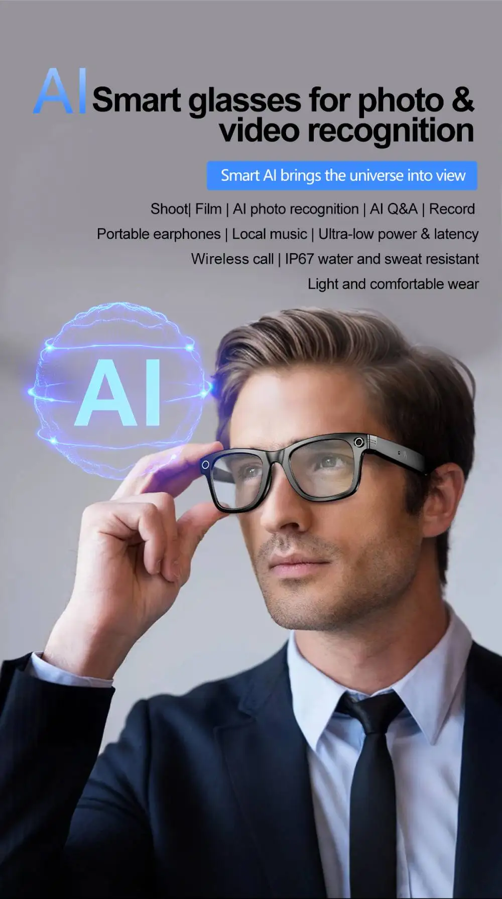 2025 New For Xiaomi Smart Glasses Photography Video AI Intelligent Interactive Translation Smart Sunglasses IOS Andirod Glasses 2025 New For Xiaomi Smart Glasses Photography Video AI Intelligent Interactive Translation Smart Sunglasses IOS Andirod Glasses