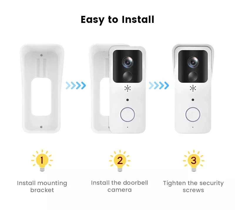 5G 2.4G WiFi Video Doorbell 1080P Tuya Smart Outdoor Wireless Intercom Waterproof Wireless Camera Ringing Bell