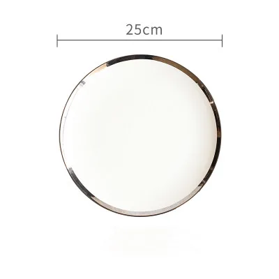 10 inch Silver edge